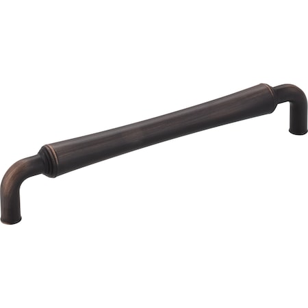 Jeffrey Alexander 160 mm Center-to-Center Brushed Oil Rubbed Bronze Barrel Bremen 2 Cabinet Pull 537-160DBAC